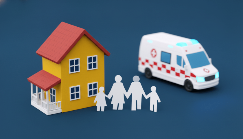ambulance and family