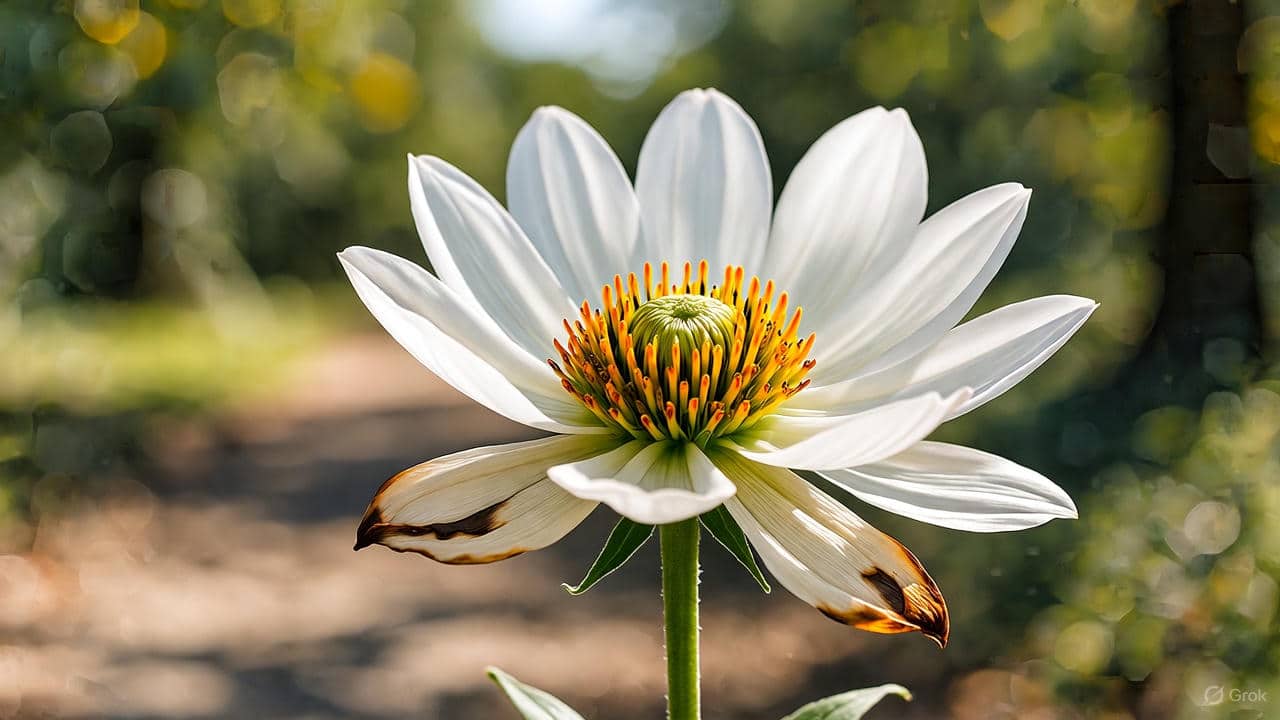 Re-growth of a flower